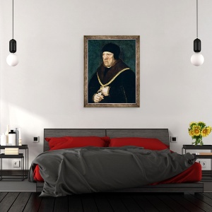 Tablou inramat - Hans Holbein the Younger - Sir Henry Wyatt c.1460-1537, 70 x 90 cm - Img 3