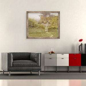 Tablou inramat - Helen Allingham - Primavara, 70 x 85 cm - Img 2