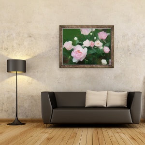Tablou inramat - Helen White - Pat de trandafiri II, 60 x 80 cm - Img 2