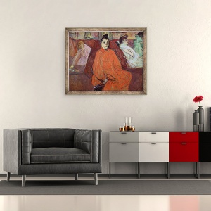 Tablou inramat - Henri de Toulouse-Lautrec - Divan, 70 x 85 cm - Img 2