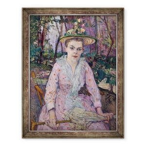 Tablou inramat - Henri de Toulouse-Lautrec - Femeie cu o umbrela, 60 x 80 cm