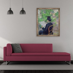 Tablou inramat - Henri de Toulouse-Lautrec - Monsieur Desire Dihau 1833-99 1890, 50 x 60 cm - Img 2