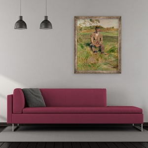 Tablou inramat - Henri de Toulouse-Lautrec - Muncitor la Celeyran, 50 x 60 cm - Img 2