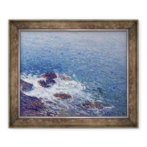 Tablou inramat - Henri Martin - Seara la Collioure, 70 x 85 cm