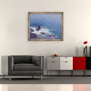 Tablou inramat - Henri Martin - Seara la Collioure, 70 x 85 cm - Img 2