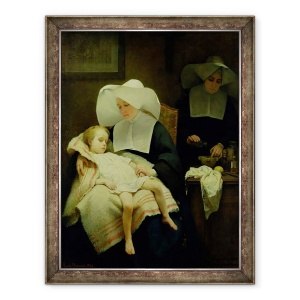 Tablou inramat - Henriette Browne - Surorile milei, 60 x 80 cm