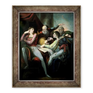 Tablou inramat - Henry Fuseli - Litigiul dintre Hotspur, Worcester, Mortimer si Glendower, 50 x 60 cm