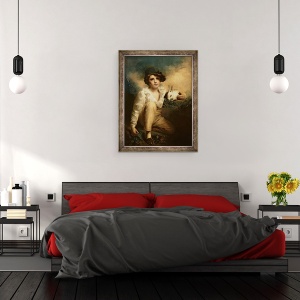 Tablou inramat - Henry Raeburn - Baiat si iepure, 70 x 90 cm - Img 3