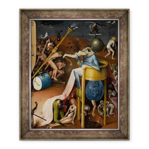 Tablou inramat - Hieronymus Bosch - Gradina deliciilor Pamantesti V, 50 x 60 cm