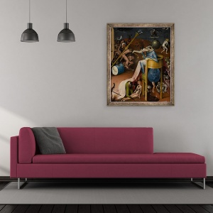 Tablou inramat - Hieronymus Bosch - Gradina deliciilor Pamantesti V, 50 x 60 cm - Img 2
