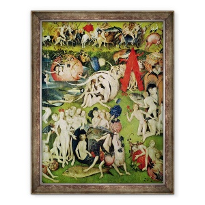 Tablou inramat - Hieronymus Bosch - Gradina deliciilor Pamantesti V, 70 x 90 cm