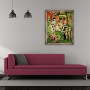 Tablou inramat - Hieronymus Bosch - Gradina deliciilor Pamantesti VII, 50 x 60 cm - Img 2