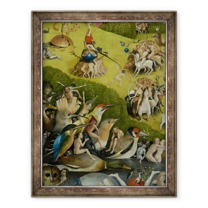 Tablou inramat - Hieronymus Bosch - Gradina deliciilor Pamantesti XI, 70 x 90 cm