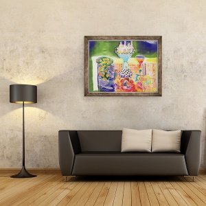 Tablou inramat - Hilary Simon - Masa de peste, 60 x 80 cm - Img 2