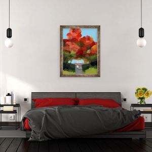 Tablou inramat - Hiroyuki Izutsu - Arcul frunzelor de toamna II, 60 x 80 cm - Img 3