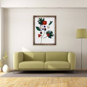Tablou inramat - Hiroyuki Izutsu - O floare care te face sa-ti imaginezi Craciunul., 70 x 90 cm - Img 2