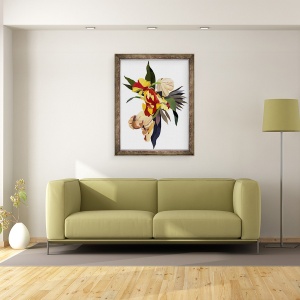 Tablou inramat - Hiroyuki Izutsu - Papagal lalela2, 60 x 80 cm - Img 2