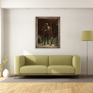 Tablou inramat - Honore Daumier - Artist I, 70 x 90 cm - Img 2