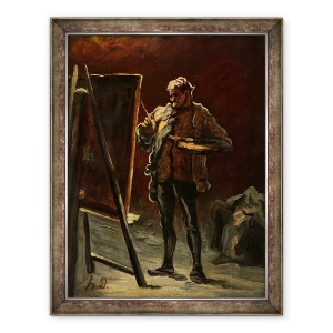 Tablou inramat - Honore Daumier - Artist II, 70 x 90 cm