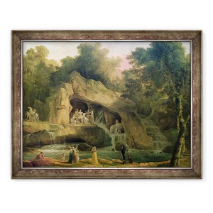 Tablou inramat - Hubert Robert - Bosquet des Bains dApollo, 70 x 90 cm