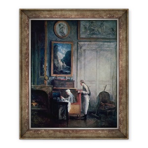 Tablou inramat - Hubert Robert - Pranzul doamnei Geoffrin, 50 x 60 cm