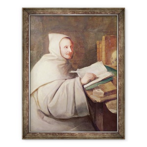 Tablou inramat - Hyacinthe Francois Rigaud - Abbot Armand-Jean le Bouthillier de Rance 1626-1700, 60 x 80 cm
