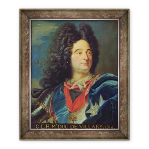 Tablou inramat - Hyacinthe Rigaud - Portretul lui Louis-Claude-Hector 1652-1734 Duce de Villars, 50 x 60 cm