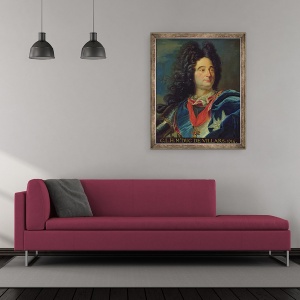 Tablou inramat - Hyacinthe Rigaud - Portretul lui Louis-Claude-Hector 1652-1734 Duce de Villars, 50 x 60 cm - Img 2