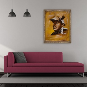 Tablou inramat - Ikahl Beckford - Black Star Liner, 50 x 60 cm - Img 2