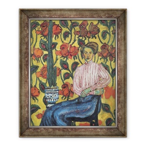 Tablou inramat - Ilya Ivanovich Mashkov - Portret De Varvara Petrovna Vinogradova, 70 x 85 cm