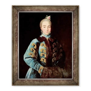 Tablou inramat - Ivan Petrovich Argunov - Portretul Contesei Anna Sheremetyeva, 70 x 85 cm