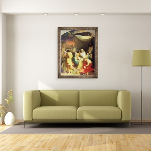 Tablou inramat - Ivan Stepanovich Ksenofontov - Blestemul lui Ham, 60 x 80 cm - Img 2