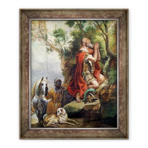 Tablou inramat - Jacob Jordaens - Rugaciunea lui Ghedeon, 70 x 85 cm