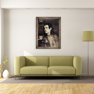 Tablou inramat - Jacopo Palma - Autoportret ulei pe panza, 70 x 90 cm - Img 2