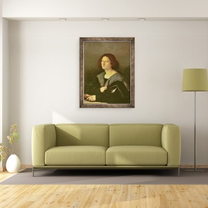 Tablou inramat - Jacopo Palma - Portretul unui barbat, 60 x 80 cm - Img 2