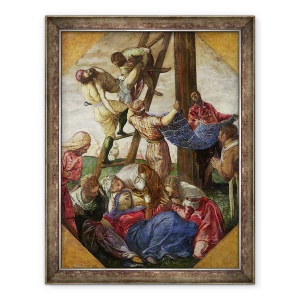 Tablou inramat - Jacopo Robusti Tintoretto - Coborarea de pe cruce, 70 x 90 cm