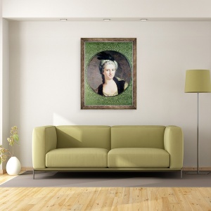 Tablou inramat - Jacques Andre Joseph Camelot Aved - Pauline-Felicite de Nesle 1712-41 Contesa de Vintimille, 60 x 80 cm - Img 2