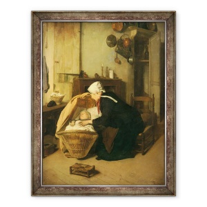 Tablou inramat - Jacques Gustave Hamelin - Tanara Mama, 70 x 90 cm
