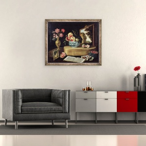 Tablou inramat - Jacques Linard - Cele Cinci Simturi, 50 x 60 cm - Img 2