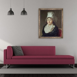 Tablou inramat - Jacques Louis David - Antoinette Gabrielle Charpentier d.1793 1793, 50 x 60 cm - Img 2