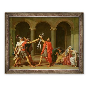 Tablou inramat - Jacques Louis David - Juramantul lui Horatii I, 60 x 80 cm