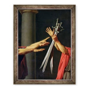 Tablou inramat - Jacques Louis David - Juramantul lui Horatii III, 60 x 80 cm