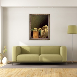 Tablou inramat - Jacques Louis David - Moartea lui Marat, 60 x 80 cm - Img 2
