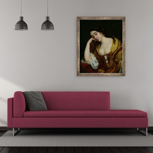 Tablou inramat - Jacques van Loo - Melancolie, 70 x 85 cm - Img 2