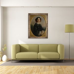 Tablou inramat - Jakob Becker - Printesa Johanna von Bismarck, 60 x 80 cm - Img 2