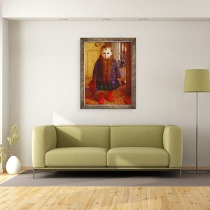 Tablou inramat - James Hayllar - Asteptand sa ies, 60 x 80 cm - Img 2