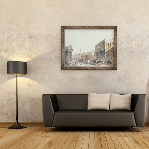 Tablou inramat - James Miller - Vedere la Whitehall, privind spre Charing Cross, 70 x 90 cm - Img 2