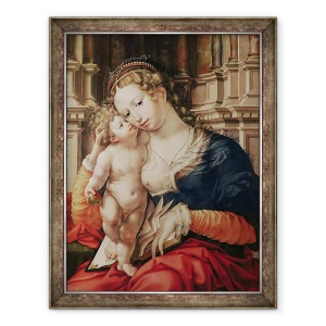 Tablou inramat - Jan Gossaert - Virgin si Copil, 70 x 90 cm