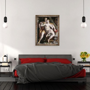 Tablou inramat - Jan van der Straet - Vanitate, Modestie si Modestie, 60 x 80 cm - Img 3