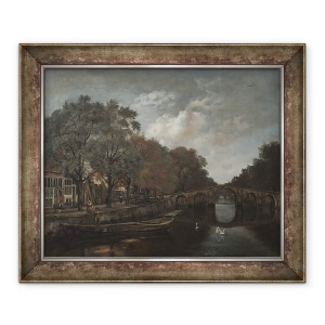 Tablou inramat - Jan Wijnants - Herengracht, Amsterdam, 50 x 60 cm